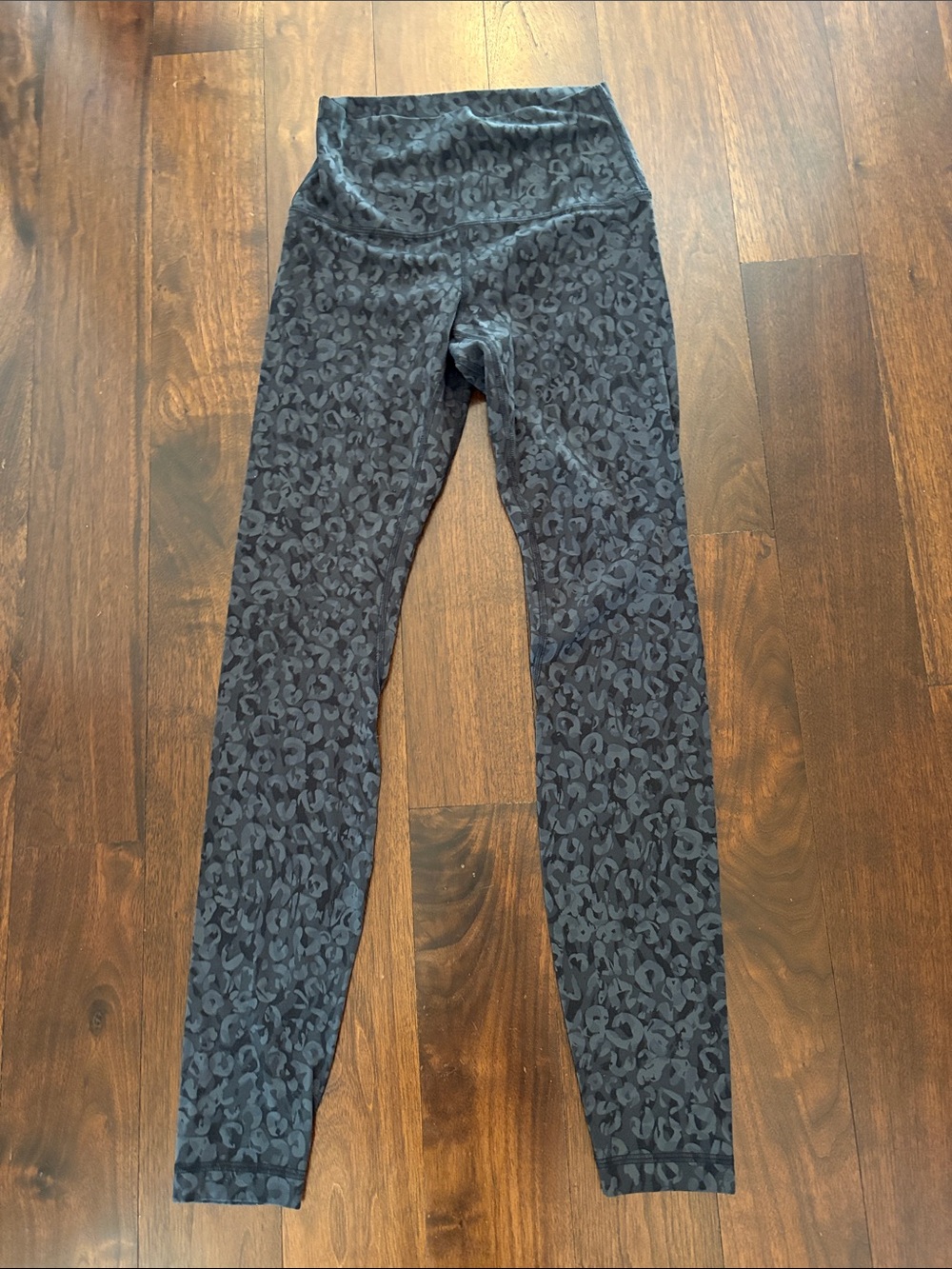 lululemon athletica Black Leopard Print High-Rise Leggings
